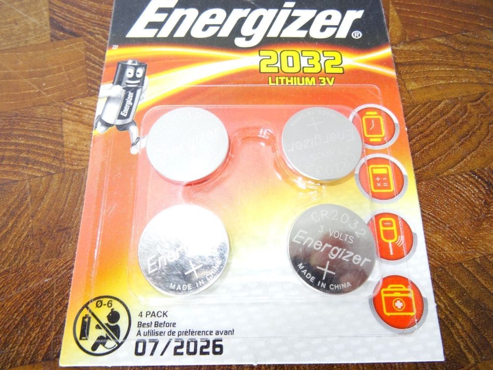 4 x Energizer CR 2032 Lithium, 07.2026 | Kaufen auf Ricardo