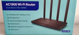 TP-Link AC1900 Wi-Fi Router Archer C80 neu