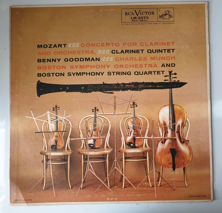 "MOZART CONCERTO FOR + ORCHESTRA" BENNY GOODMAN Kaufen auf