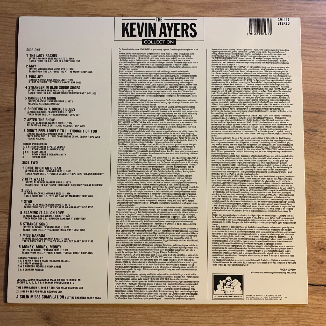 Dischi in vinile: KEVIN AYERS - THE KEVIN AYERS COLLECTION...COMPIL UK 1986... – Usato da Gals venduto da Diskopatshop 1