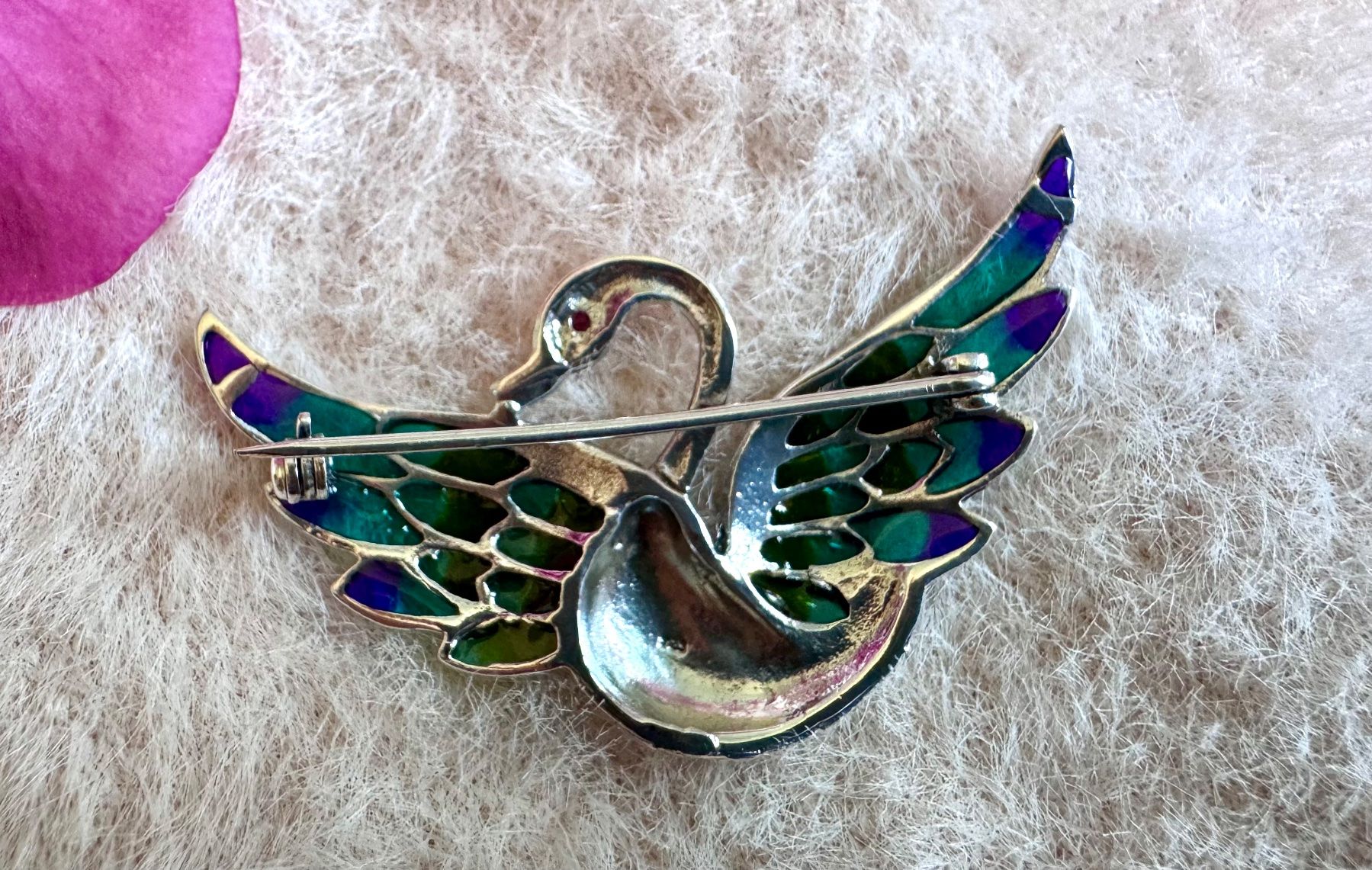 Broschen & Nadeln: Vintage Brosche Rubin 925Sterling Silber – Neu (gemäss Beschreibung) aus Zürich von LIBELLA13 4