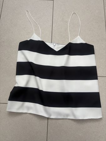 Piq Sommer Top Gr. S Schwarz Weiss Gestreift