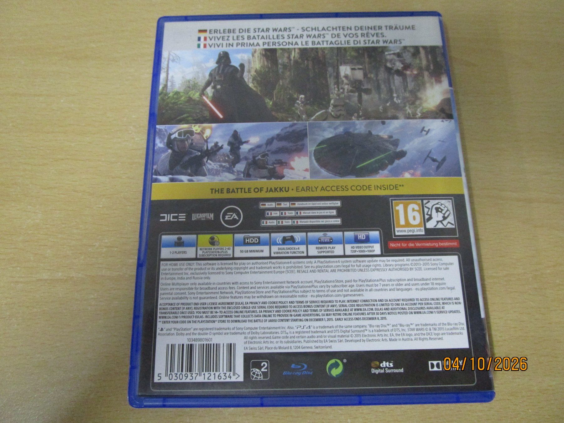 Sony Spiele: Star Wars Battlefront Playstation 4 PS4 – Gebraucht aus Goldau von agestuffer 1