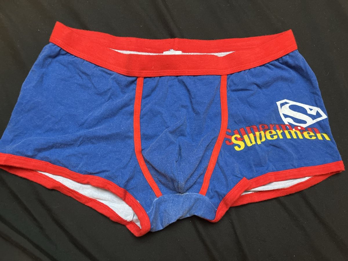 Biancheria intima: Superman Unterhose Gr. S/M blau rot – Usato da Kaisten venduto da Wavechip