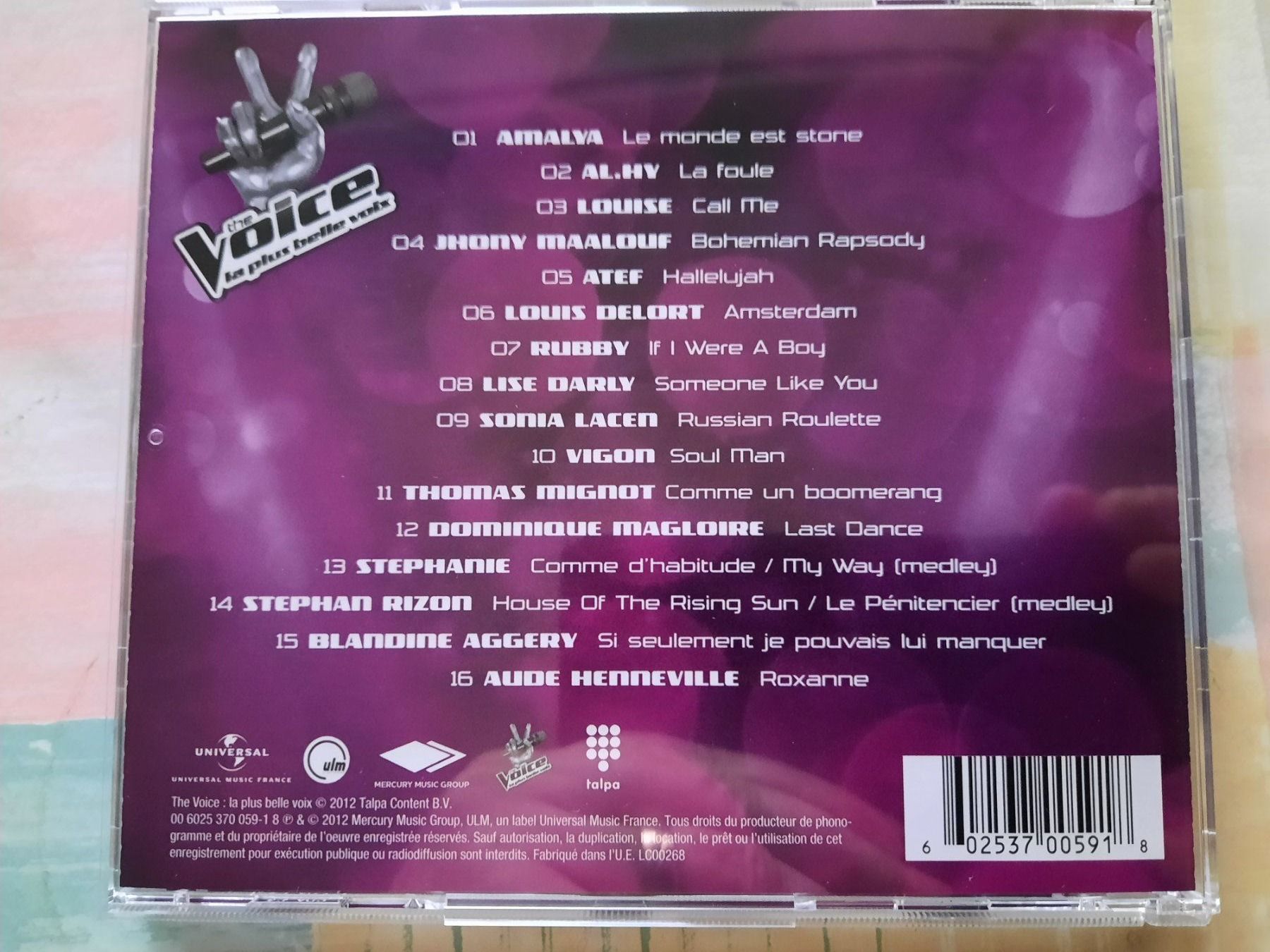 CD: Cd The Voice Compil La plus belle voix - Volume 3 – Usato da Pully venduto da bro_n52j 2