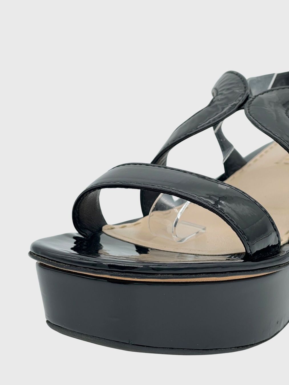 Prada Scarpe da donna: Prada Wedge Heels Sandale mit Absatz EU 41 Schwarz – Usato da Zürich venduto da shoe_shop 5