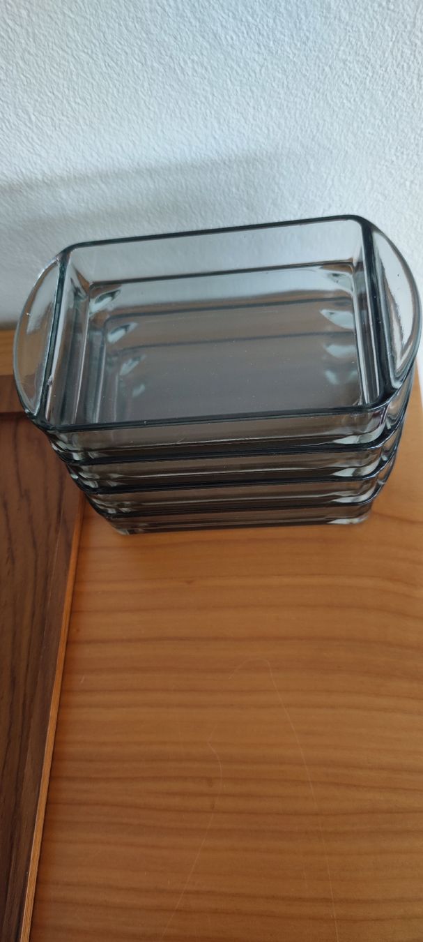 Piatti di portata: dänisches Mid-Century Tablett mit Glastabletts 1960er – Nuovo (secondo la descrizione) da Stäfa venduto da Rampensau 2