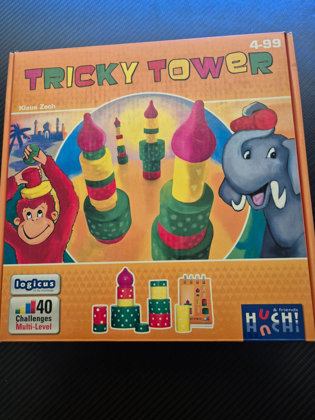 Giochi: Tricky Tower Huch & friends Spiel Holz – Usato da Dietikon venduto da grafad