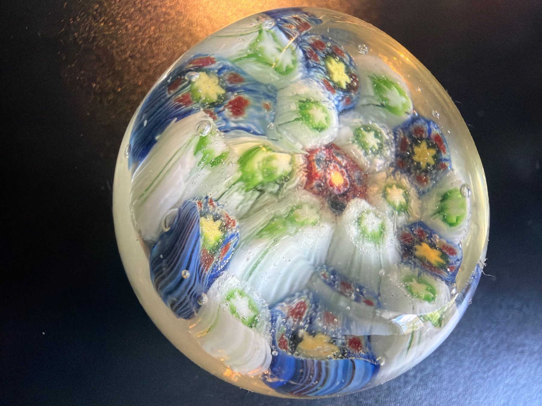 Murano Bicchieri: Murano Millefiori Paperweight – Nuovo (secondo la descrizione) da Gockhausen venduto da geo_ydf6 1