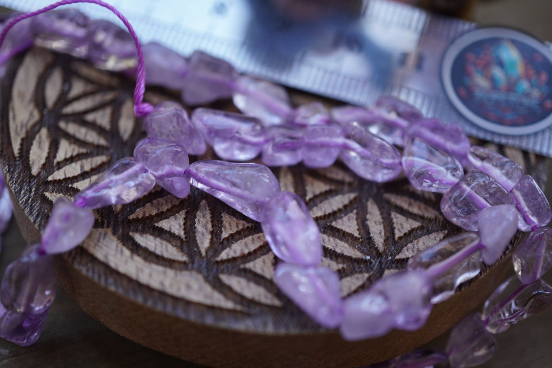 Catenine: Amethyst     Strang   5mmx8mm  ca. 38cm (Räumung!) – Nuovo e nell'imballaggio originale da Eschenbach SG venduto da topstone 4