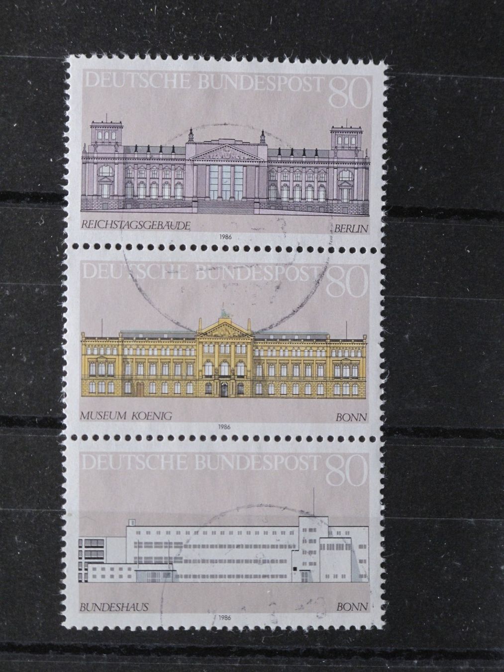 Tutti i francobolli: BRD 1986 Bedeutende Gebäude aus BL 20 gest – Usato da Wil SG venduto da fva01