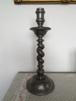 Alter Kerzenständer aus Zinn, Vintage Design,