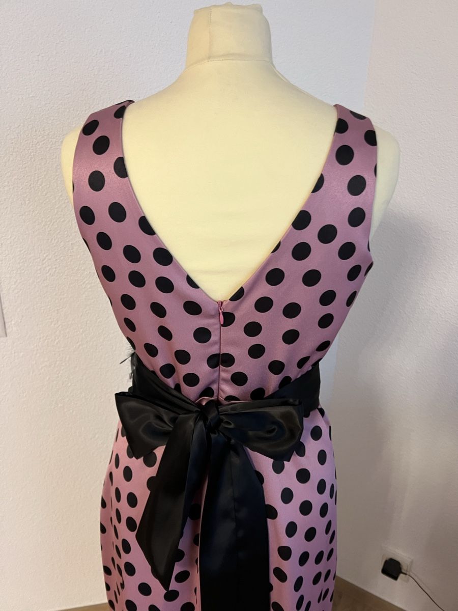 Vestiti: Wunderschönes Abendkleid, Gr.38, Rosa mit schwarzen Punkten. – Usato da Luzern venduto da suhamadlun 7