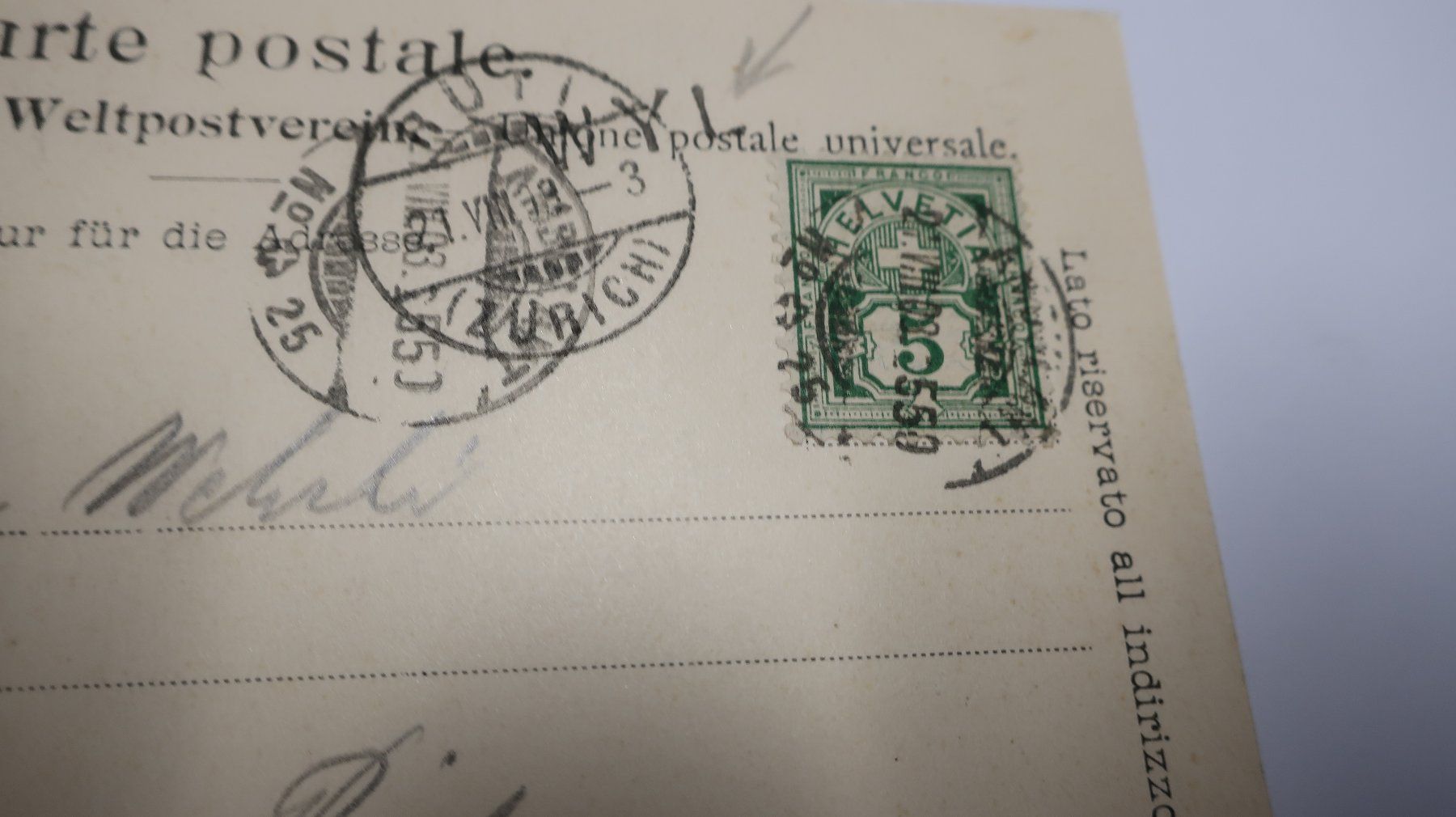 Cartoline postali: Wyl - Hauptansicht  1903 – Usato da Cormoret venduto da Pascalll2001 3