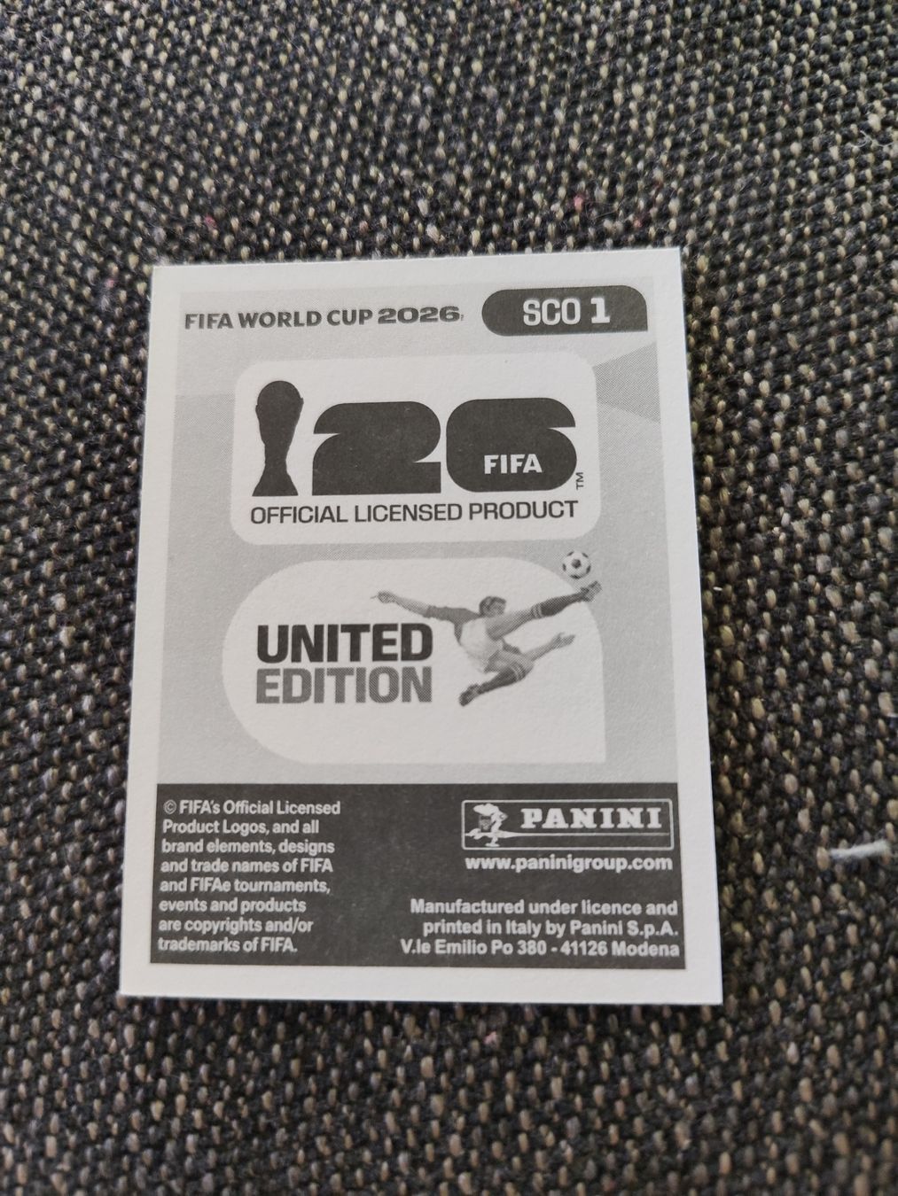 Panini Carte collezionabili: Panini 2026 Wm Sco 1 – Nuovo (secondo la descrizione) da Lieli venduto da Maholo 1