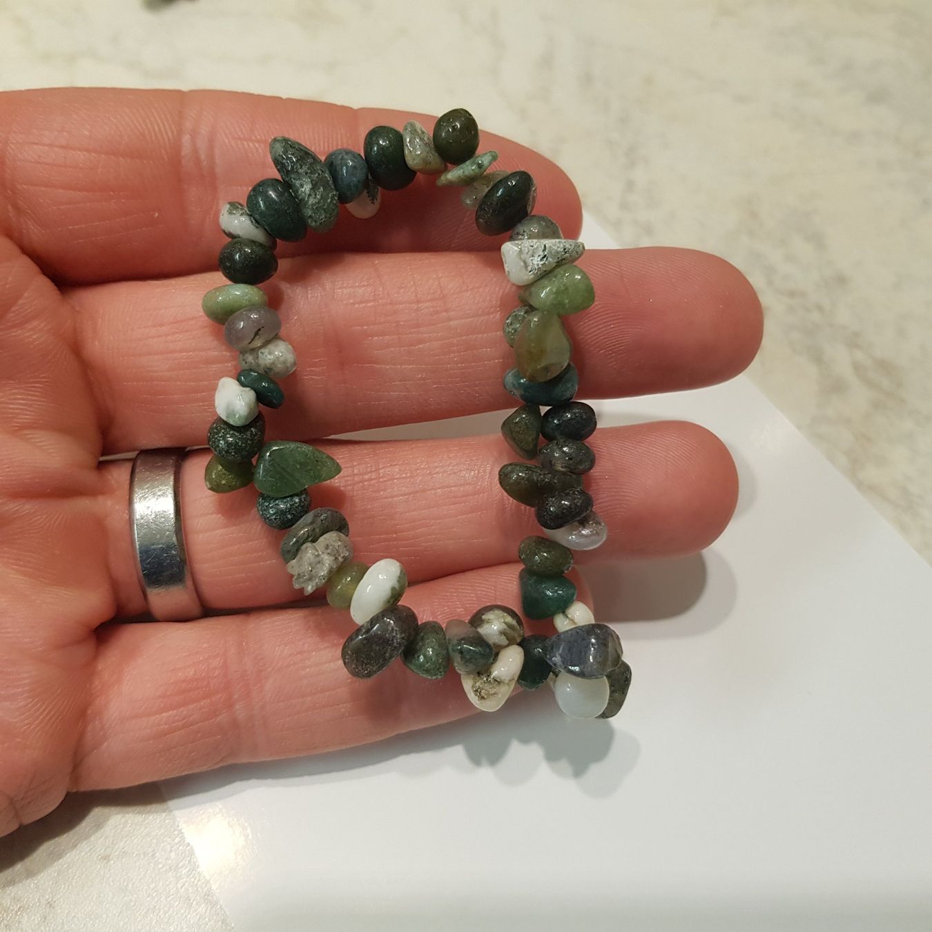Armbänder & -reifen: Moosachat Armband – Neu und originalverpackt aus Schwanden-Brienz von Testudo06