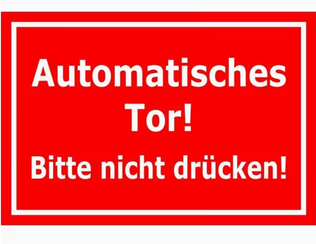 Insegne: Blechschild Automatisches Tor - 20 x 30cm – Nuovo e nell'imballaggio originale da Dintikon venduto da Vexi