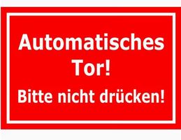 Blechschild Automatisches Tor - 20 x 30cm