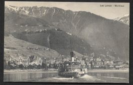 Lac Léman Montreux mit Dampfschiff