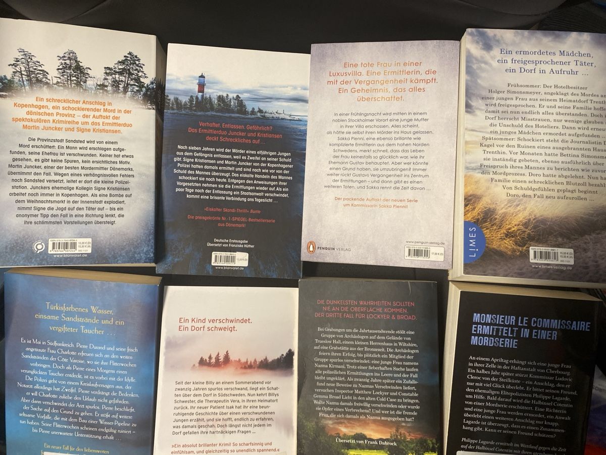 Bücher: 8 spannende Krimis - alle Paperback  – Gebraucht aus Erlinsbach SO von Silverstorm 1