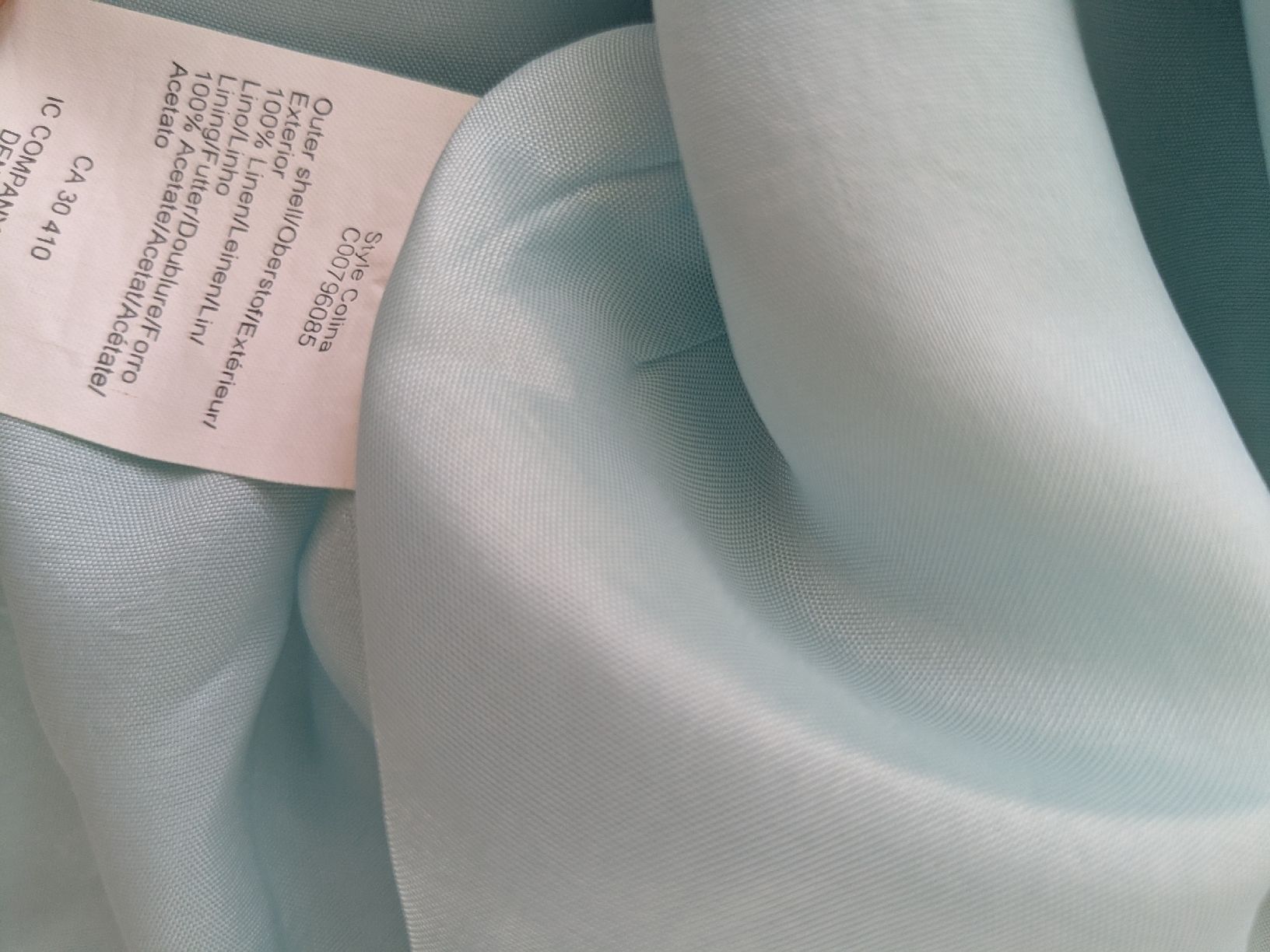 Ensembles & Tailleurs: Anzug Damen hellblau Leinen Grösse 34 /36  – D'occasion à Rorschach par olg_5qq2 3
