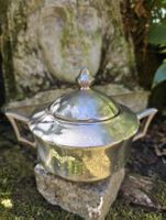 Zuckerdose Rosenthal versilbert mit Deckel Porzelan