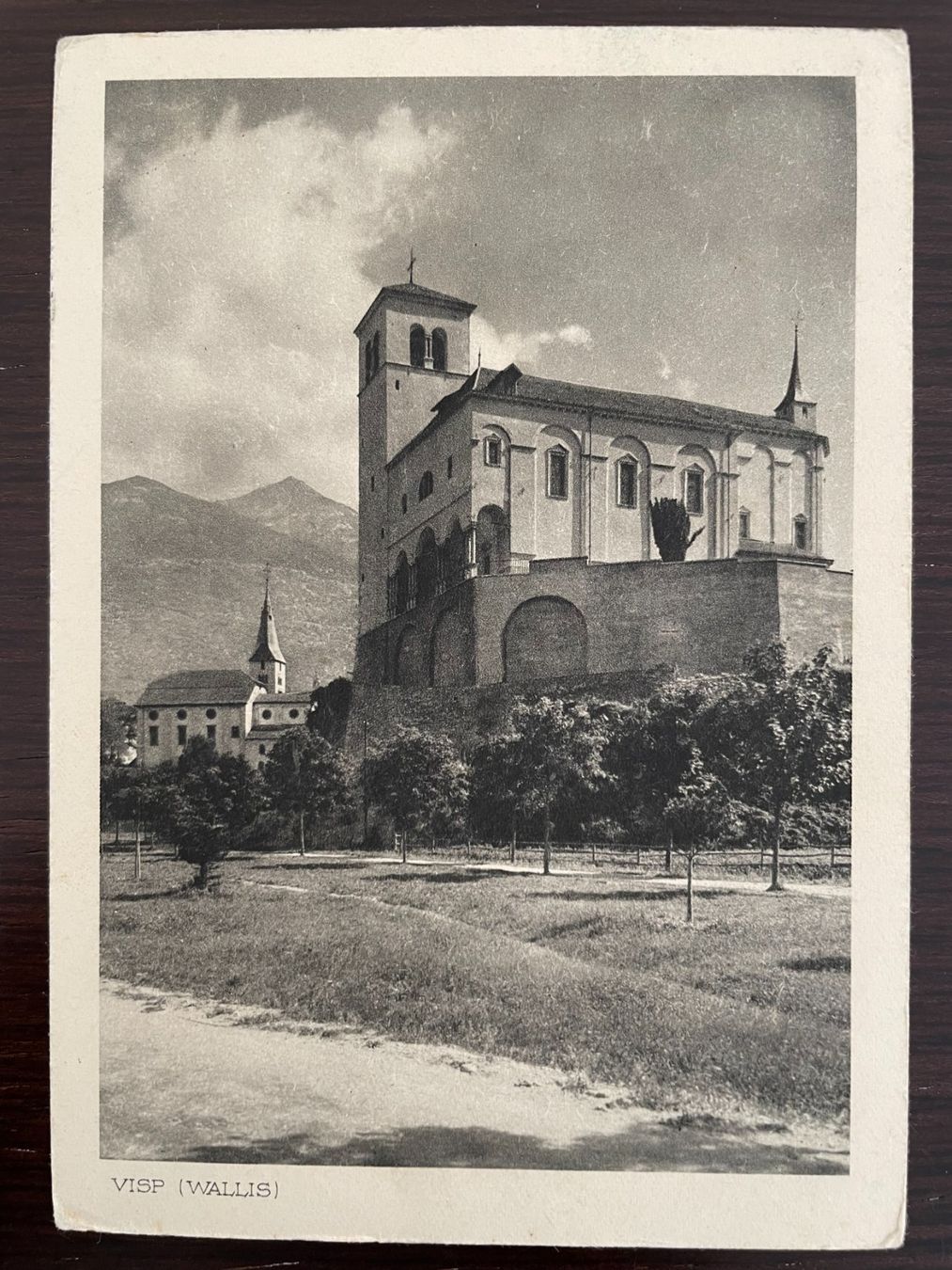 Cartoline postali: VISP Kirchen, Ortspartie, Mischol, "Heimatbilder", 1933 – Usato da Wald ZH venduto da TLILEF