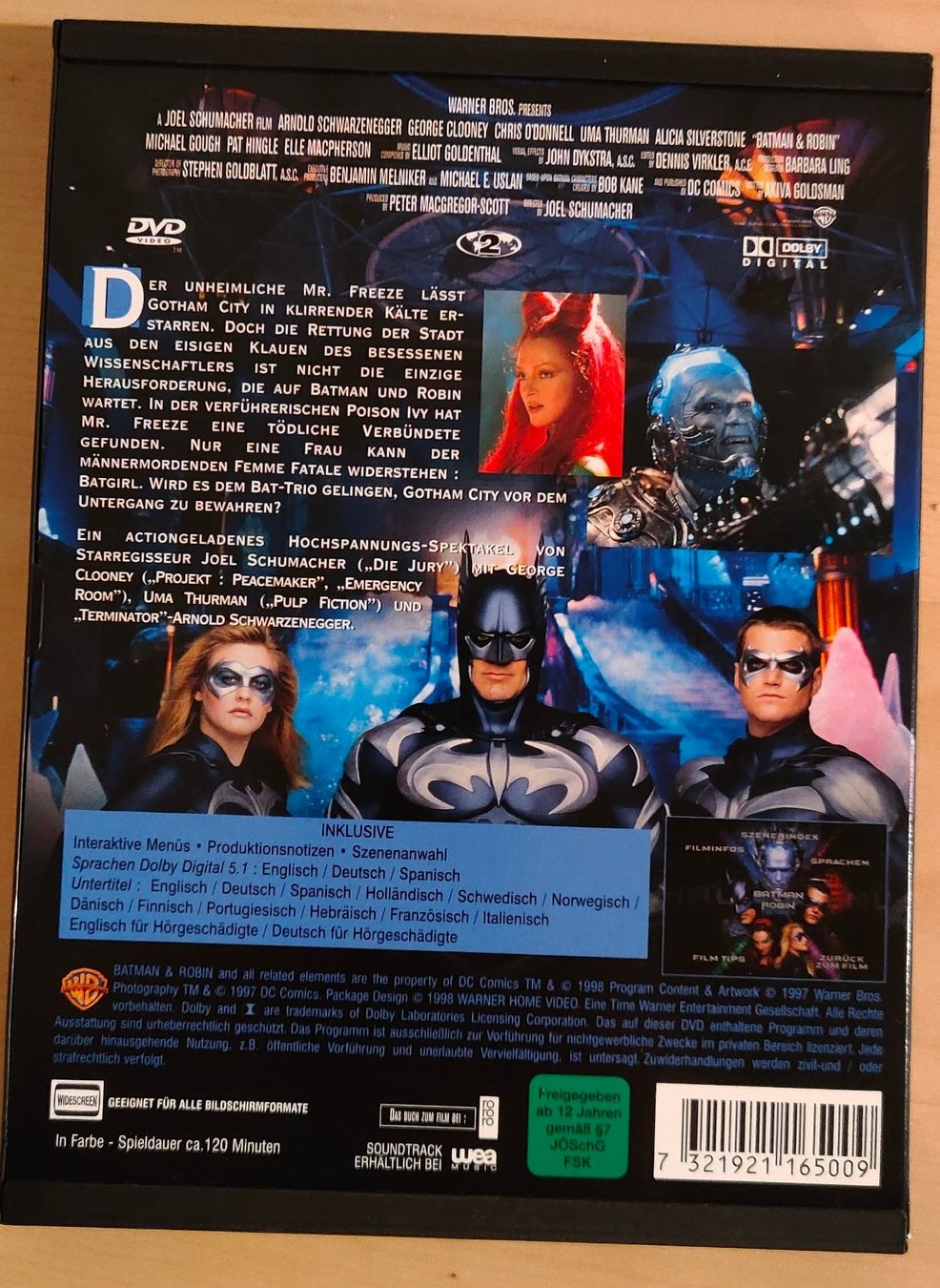 Tutti i DVDs: DVD Batman & Robin von 1997 – Usato da Heerbrugg venduto da sve_p826 2