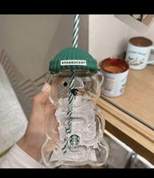 Starbucks Teddy Glas mit Mütze - Winter Special Edition