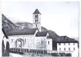 VINTAGE GIORNICO CHIESA ROMANICA DI SAN NICOLAO