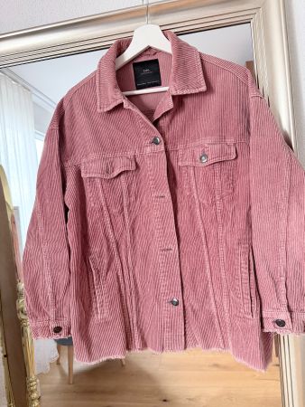 Zara Cordjacke rosa Grösse M