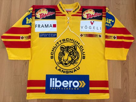 ORIGINAL SC LANGNAU TATZENDERBY 2007 TRIKOT SCL TIGERS XL