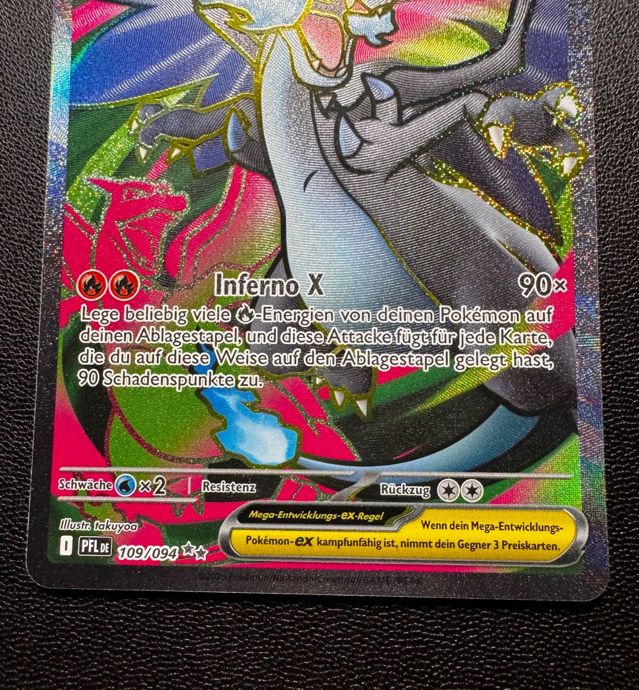 Pokémon Carte collezionabili: Pokemon Mega Glurak X Ex 109/094 PFL DE – Usato da Eschen venduto da SenseiS3 3