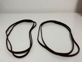 2 Braune Haar Gummis