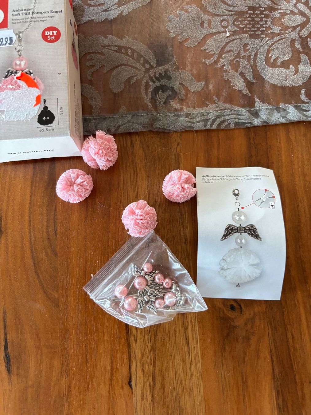 Portachiavi: Anhänger Soft Tüll Pompon Engel DIY Set – Nuovo e nell'imballaggio originale da Balsthal venduto da Uroby 3