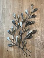 3x Wanddeko Blumenranke Metall Vintage 60cm
