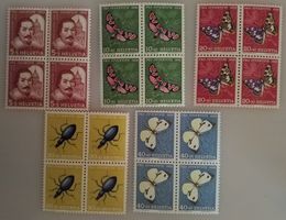 1956, Pro Juventute Satz im 4-Block postfrisch