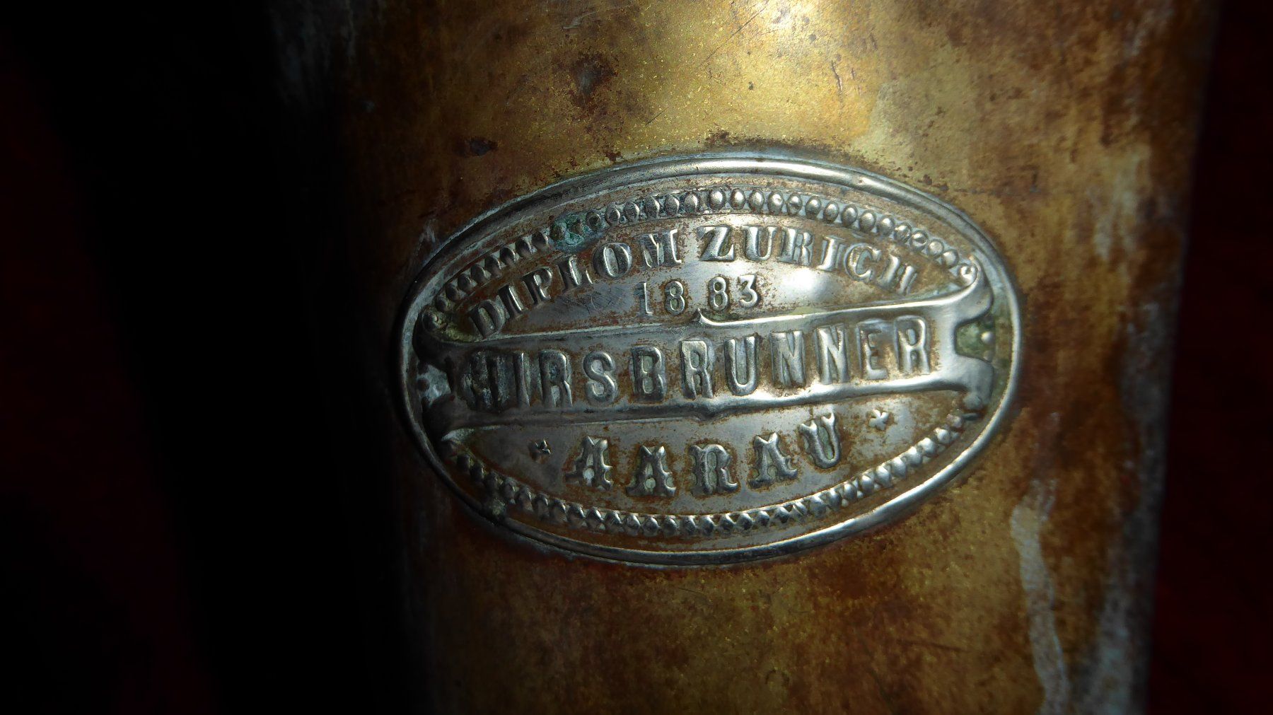 Strumenti musicali: Antikes Waldhorn von 1883,  Steampunk – Usato da Sargans venduto da Benziner 3
