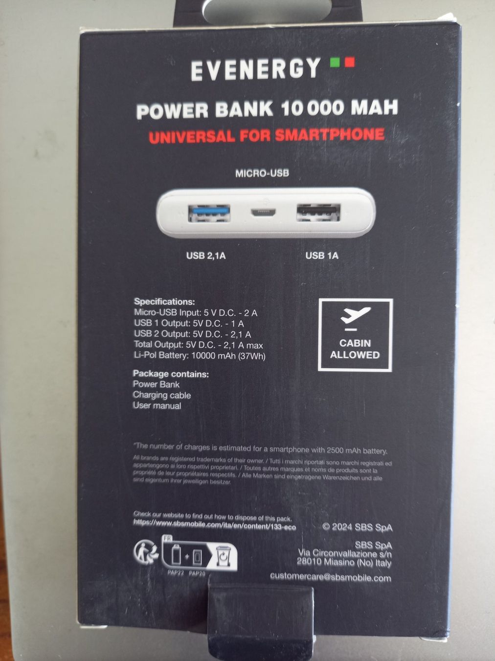 Accus: Powerbank – Neuf avec emballage d'origine à Morbio Superiore par alcemorsu 1