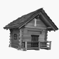 schönes Holz Briefkasten wie einen Haus