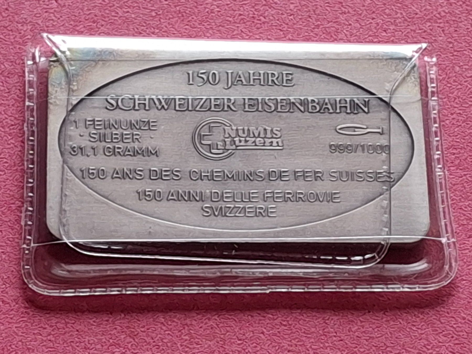 Edelmetalle: CH EISENBAHN - AIGLE LES DIABLERETS - OVP – Gebraucht aus Boniswil von dpd4coins 1