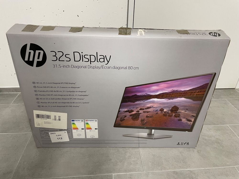 Écran HP 31,5 Full HD 32s 80 cm (31.5) 1920 x 1080 pixels (2UD96AA) à