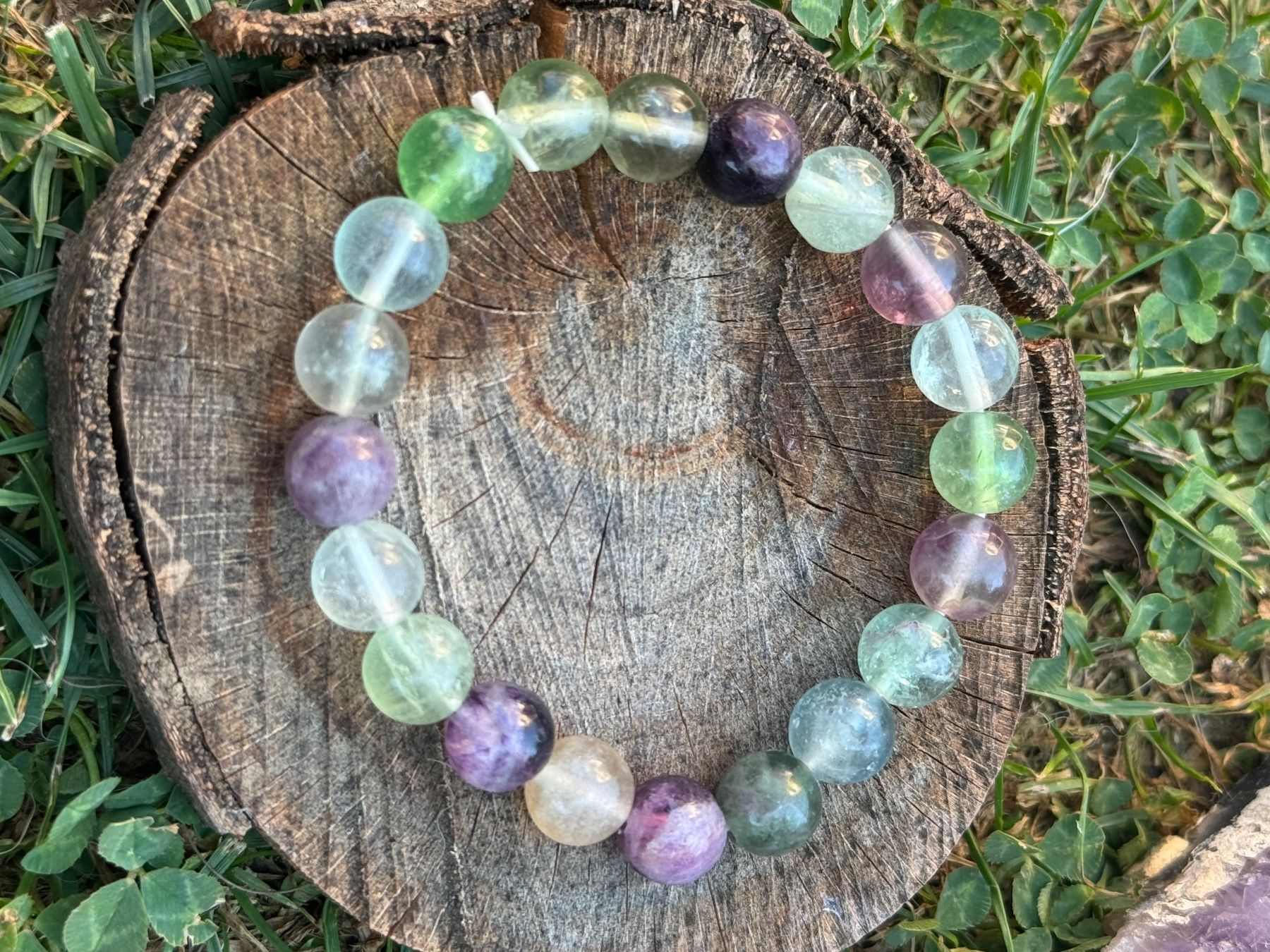 Armbänder & -reifen: Armband Regenbogen Fluorit 8mm – Neu (gemäss Beschreibung) aus Russikon von Jennyfee_07 2