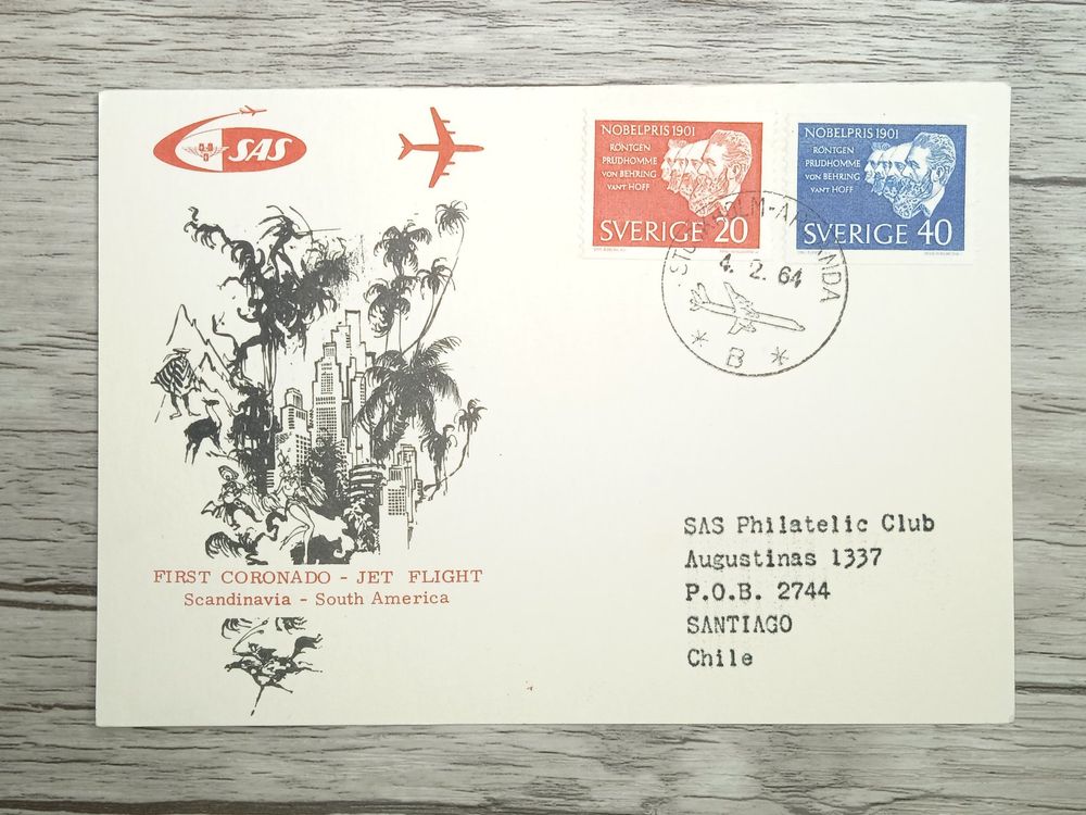 TR87 Carte Postale + Timbre Suede 1965 Theme Aviation (Gebraucht) in ...