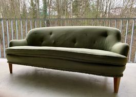 vintage midcentury Sofa 1950er (Olivgrün)