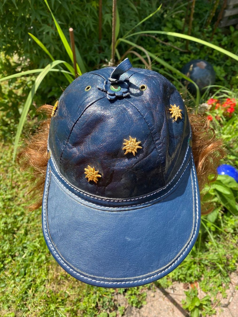 Copricapi, berretti & cappellini: Leder Cap - Gr. 54 / Mütze / Basecap / Schwingfest/Volklore – Usato da Emmen venduto da Sutim2005 4