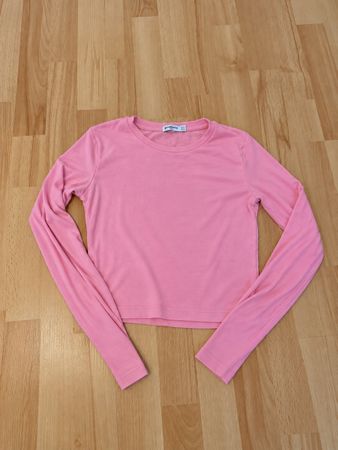 Langarmshirt Stradivarius rosa Grösse M