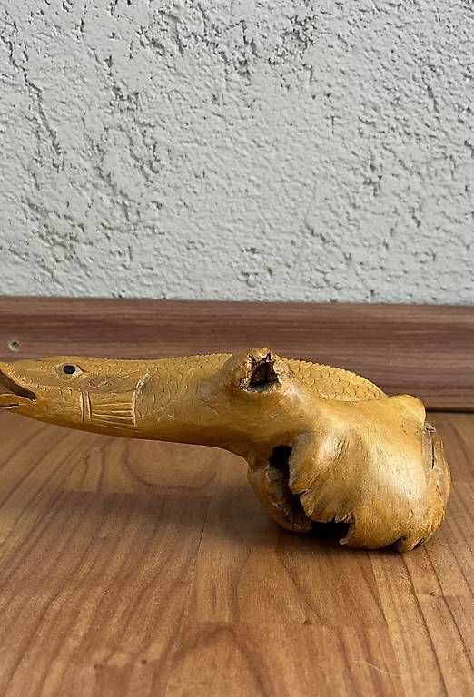 Figurines: Handgeschnitzter Holzfisch – D'occasion à Basel par Julian_280 2