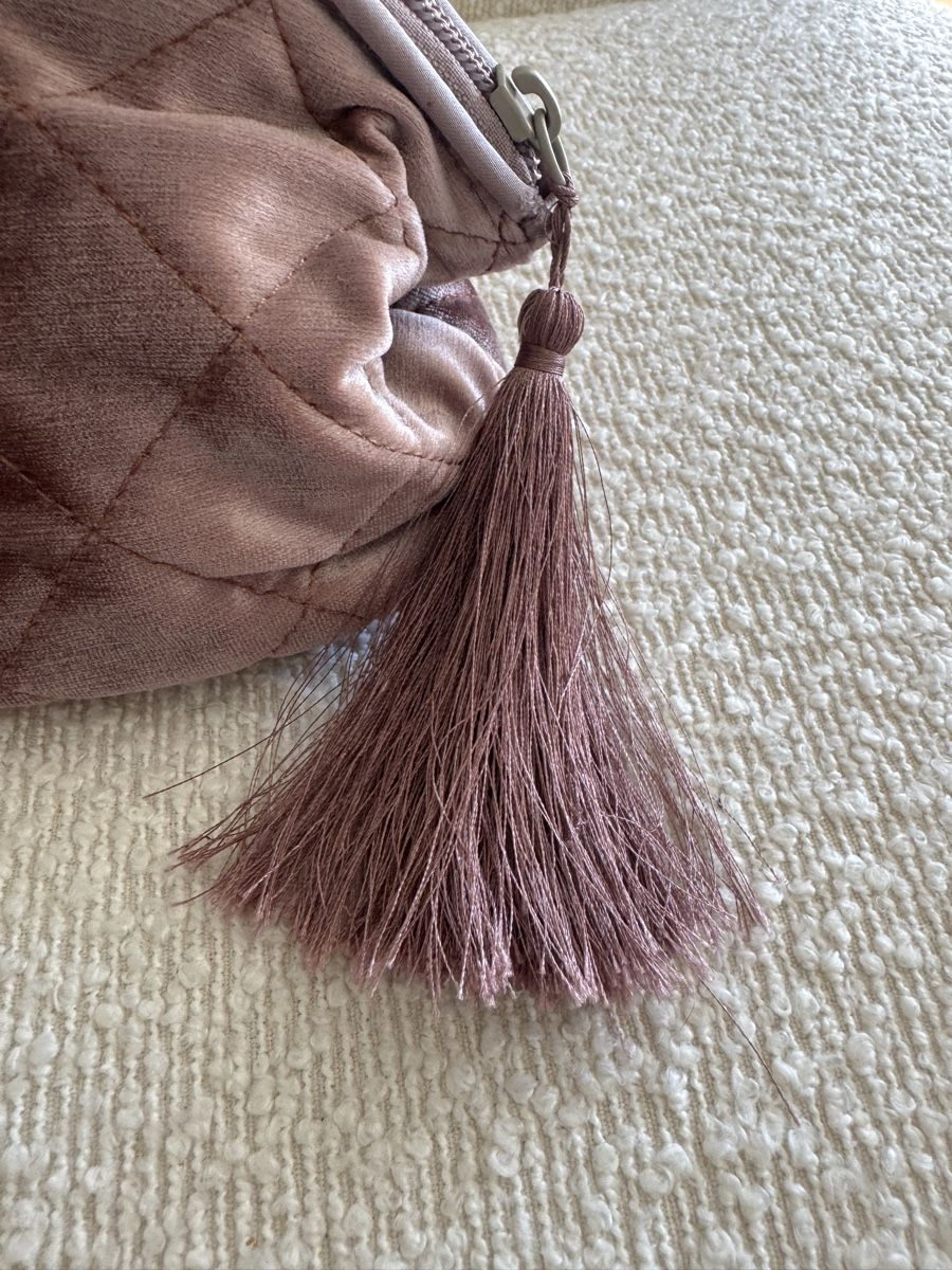 Custodie per cosmetici: Samt Necessaire Kosmetiktasche Rosa mit Quaste – Usato da Frauenfeld venduto da reb_sy9k 1