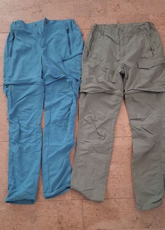 2x Hose Outdoor Zip-off Grösse 164, NEU
